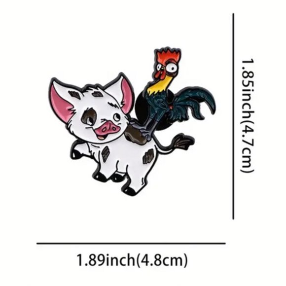 Pua And Hei Hei Inspired pin - Picture 2 of 5